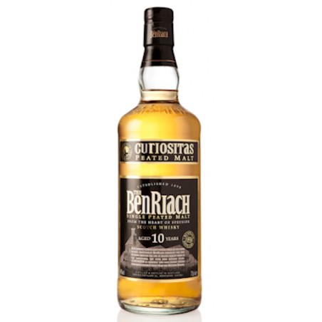 WHISKY, CURIOSITAS 10 YEARS OLD TORBATO, THE BENRIACH ELGIN 0.75 L