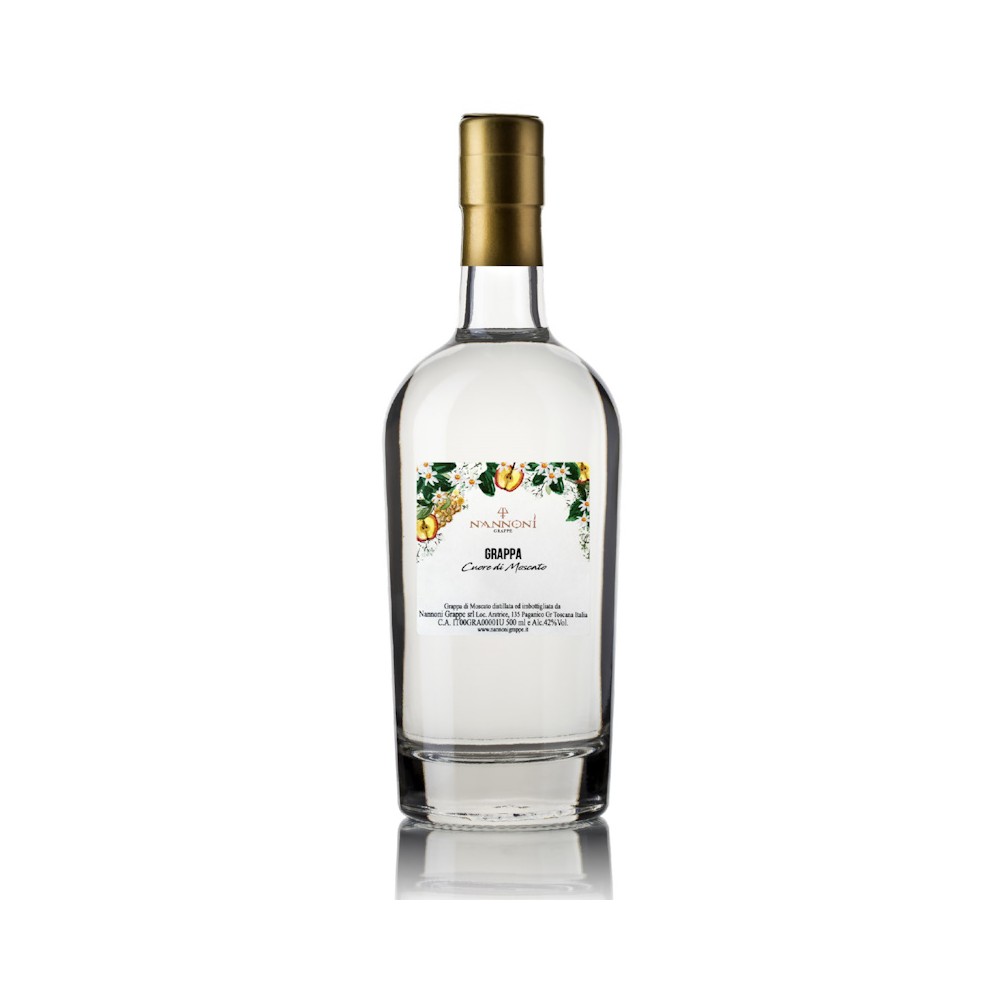 GRAPPA CUORE DI MOSCATO, NANNONI GRAPPE